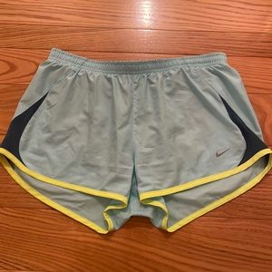 Great Condition Blue and Neon Nike Shorts